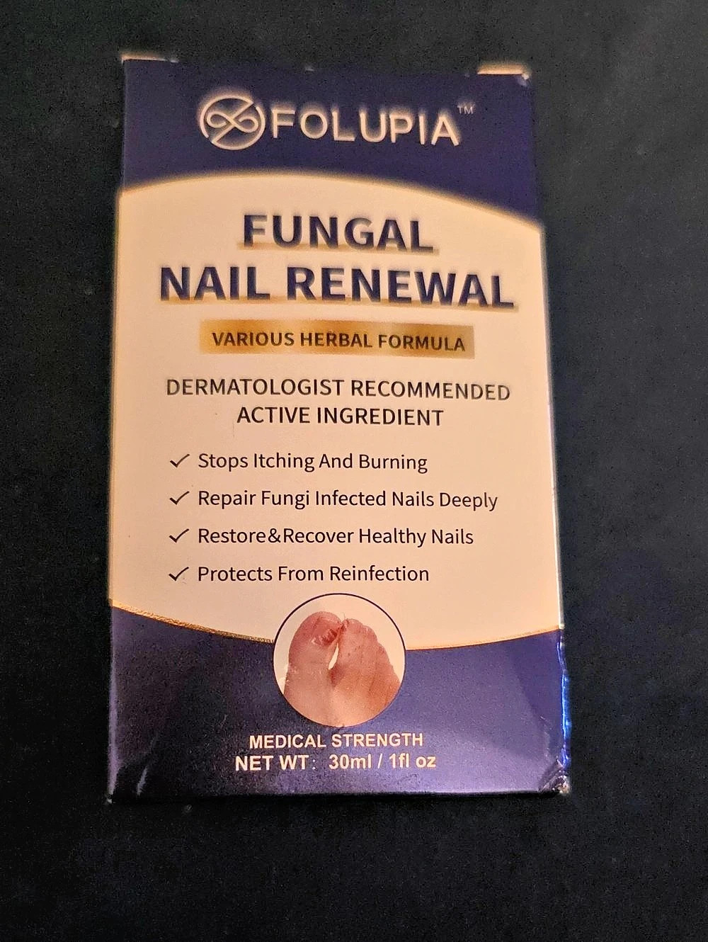 Folupia Fungal Nail Renewal Medical Strength 30 mL Nail Treatment NWT